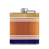 Gold Orb Stars Sapphire Blue Monogram Heupfles (Achterkant)