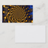 Gold Orbit Fractal Art Visitekaartje (Voorkant / Achterkant)