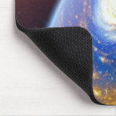 Gold orkaan op een Planet Mousepad Muismat (Hoek)