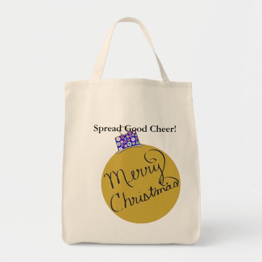 Gold Ornament Ball Cheer Tote Bag (Voorkant)