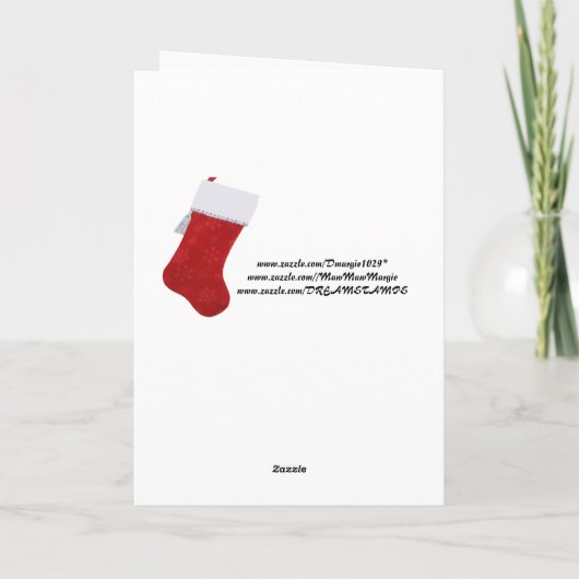 Gold Ornament Design kerstKaart Feestdagen Kaart (Achterkant)