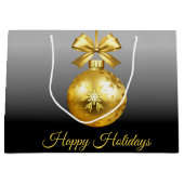 Gold Ornament Gift Bag Groot Cadeauzakje (Voorkant)