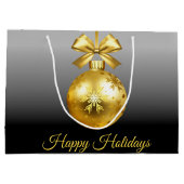 Gold Ornament Gift Bag Groot Cadeauzakje (Achterkant)