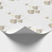 Gold Ornament kerstpapier Cadeaupapier (Hoek)