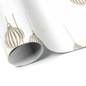 Gold Ornament kerstpapier Cadeaupapier (Rol Hoek)