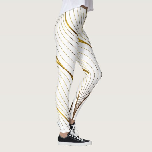 Gold ornament leaf leggings (Rechts)