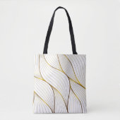 Gold ornament leaf tote bag (Voorkant)