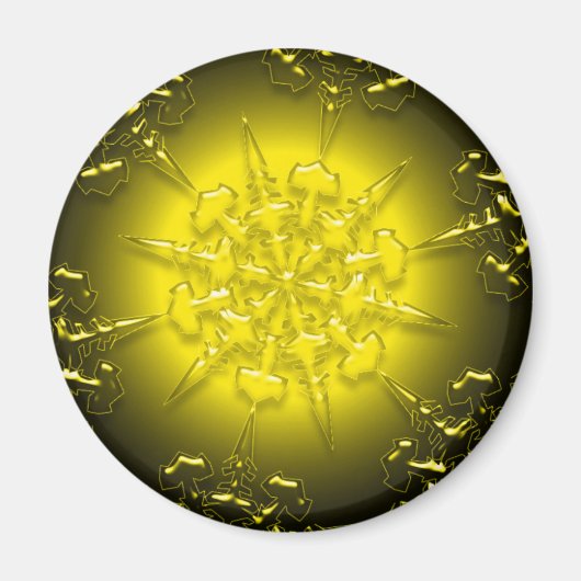 Gold Ornament Magnet (Voorkant)