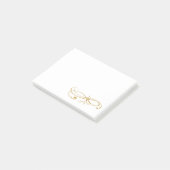 Gold Ornament Post It Notes (Schuin)