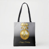 Gold Ornament vakantie Canvas tas (Voorkant)