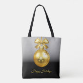 Gold Ornament vakantie Canvas tas (Achterkant)