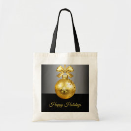 Gold Ornament vakantie Canvas tas