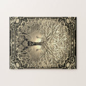 Gold Ornamental Tree of Life Legpuzzel (Horizontaal)
