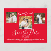 Gold Ornamenten Holiday Foto Weddenschap Save the  (Voorkant)