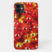 Gold Ornamenten, rode Ornamenten, Kerstmis, glitte Case-Mate iPhone Case (Achterkant)