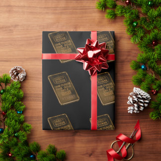 Gold Ounce Wrapping Paper Cadeaupapier