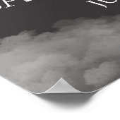 Gold Over the Moon Stars Baby shower Welkomstbord Poster (Hoek)