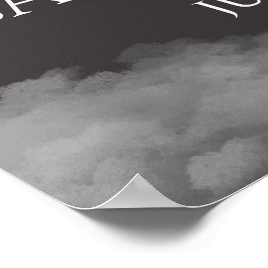 Gold Over the Moon Stars Baby shower Welkomstbord Poster (Hoek)