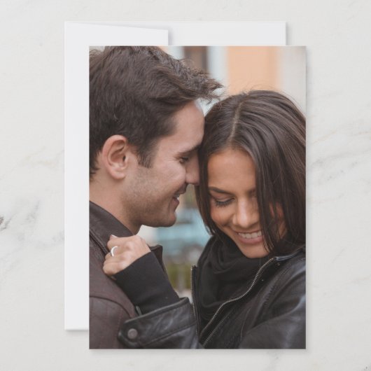 Gold Overlay Heart 2 Aankondiging van een foto-Ver (Achterkant)