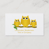 Gold Owls Design Visitekaartje (Voorkant)