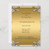 Gold Paars Alle partijen Uitnodiging Gold Paars (Achterkant)