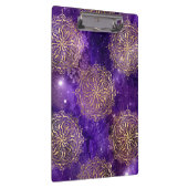 Gold & Paars Galaxy Dharma Mandala Pattern Klembord (Rechts)