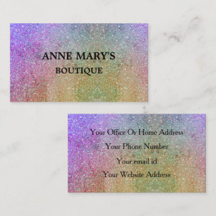 Gold Paars Roze Glitter Hair Salon Spa Boutique Visitekaartje