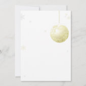 Gold Paars Silver Winter Vrijgezellenfeest Kaart (Achterkant)