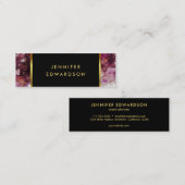Gold paarse amethyst professionst mini visitekaartje (Voorkant / Achterkant)