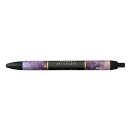 Gold paarse amethyst professionst zwarte inkt pen
