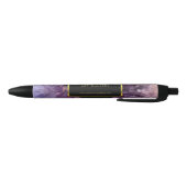 Gold paarse amethyst professionst zwarte inkt pen (Bodem)