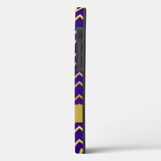 Gold Paarse Art Deco Geometric Pattern personalise Case-Mate iPhone Case (Achterkant / Links)