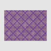  Gold Paarse Damask Tissuepapier (Voorkant)