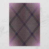 Gold Paarse Elegance Diamond Geo Deco Wedding Menu (Achterkant)