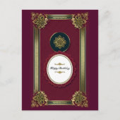 Gold Paarse Luxury nodigt u uit op zaterdag Briefkaart (Voorkant)