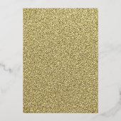 Gold Paarse Masquerade Party Dress Quinceanera Foi Folie Uitnodiging (Achterkant)