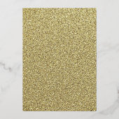 Gold Paarse Masquerade Party Dress Quinceanera Folie Uitnodiging (Achterkant)