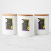 Gold Paarse metallische zwarte Glitter-etiketten Voedselcontainer Etiket (Flessen)