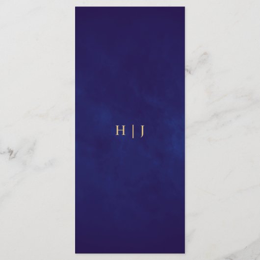 Gold Paarse Velvet Elegant Fairy Tale Wedding Menu (Achterkant)