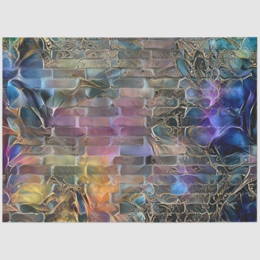 Gold Paarse Wall Art Dream Tissuepapier (Voorkant)