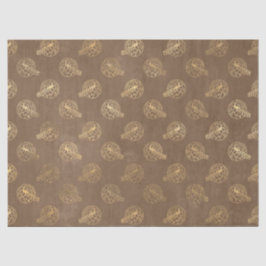 Gold  packs op bruine ontkoppeling tissuepapier