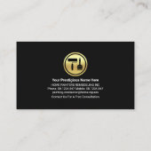 Gold Paint Brush Painting Home Roof Lines Visitekaartje (Achterkant)