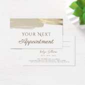 Gold Paint Brush Strokes Appointkaart Visitekaartje (Bureau)