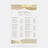 Gold Paint Brush Strokes prijslijst Acryl Bord (Voorkant)