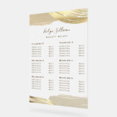 Gold Paint Brush Strokes prijslijst Acryl Bord (Hoek)