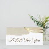 Gold Paint Bruskes Cadeaucertificaat (Staand voorkant)