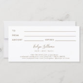 Gold Paint Bruskes Cadeaucertificaat (Achterkant)