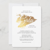 Gold Paint Modern Art Gala Kaart (Voorkant)