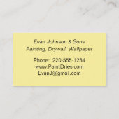 Gold Paint Palette-Visitekaartje Visitekaartje (Achterkant)