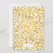 Gold Paint Polka Dots Party-uitnodigingen Kaart (Achterkant)